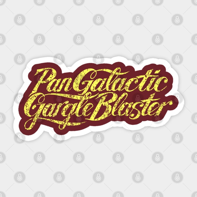 Pan Galactic Gargle Blaster Sticker by cunningmunki